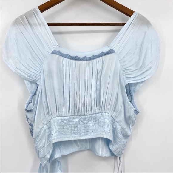 NWT Free People Sahara Floral Embroidered Crop size small - Picture 4 of 5